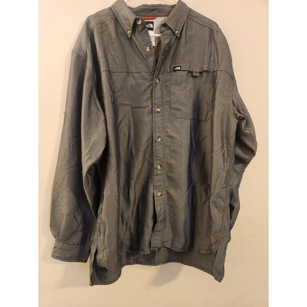 The North Face Gray Casual Button Down Shirt